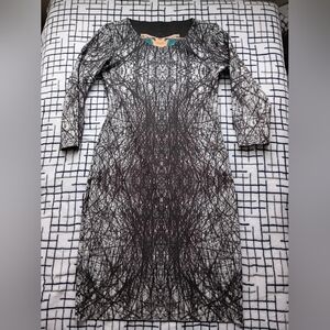 Animapop Reversible Elegant Multicolor Geometric Dress Bodycon Size Unknown